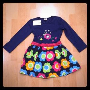 Pretty Floral long sleeves dress, NWT